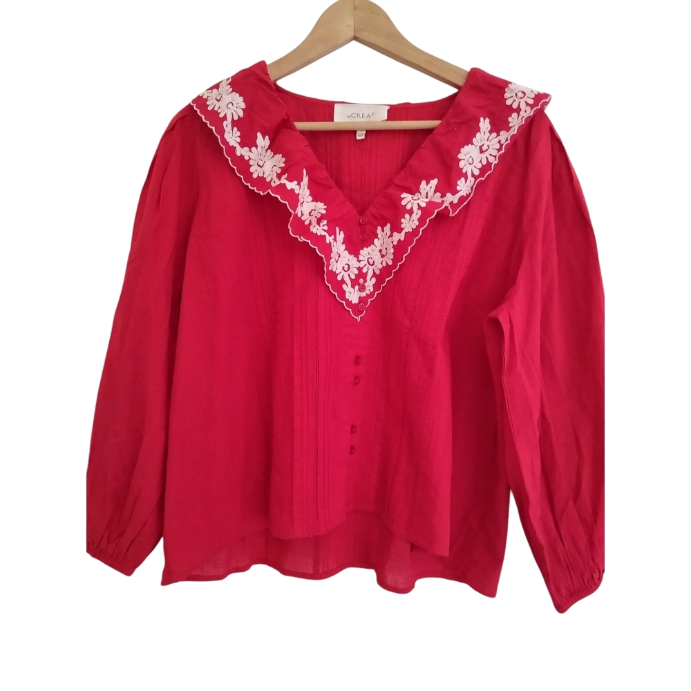 The GREAT Embroidered Floral Top - Picture 2 of 7